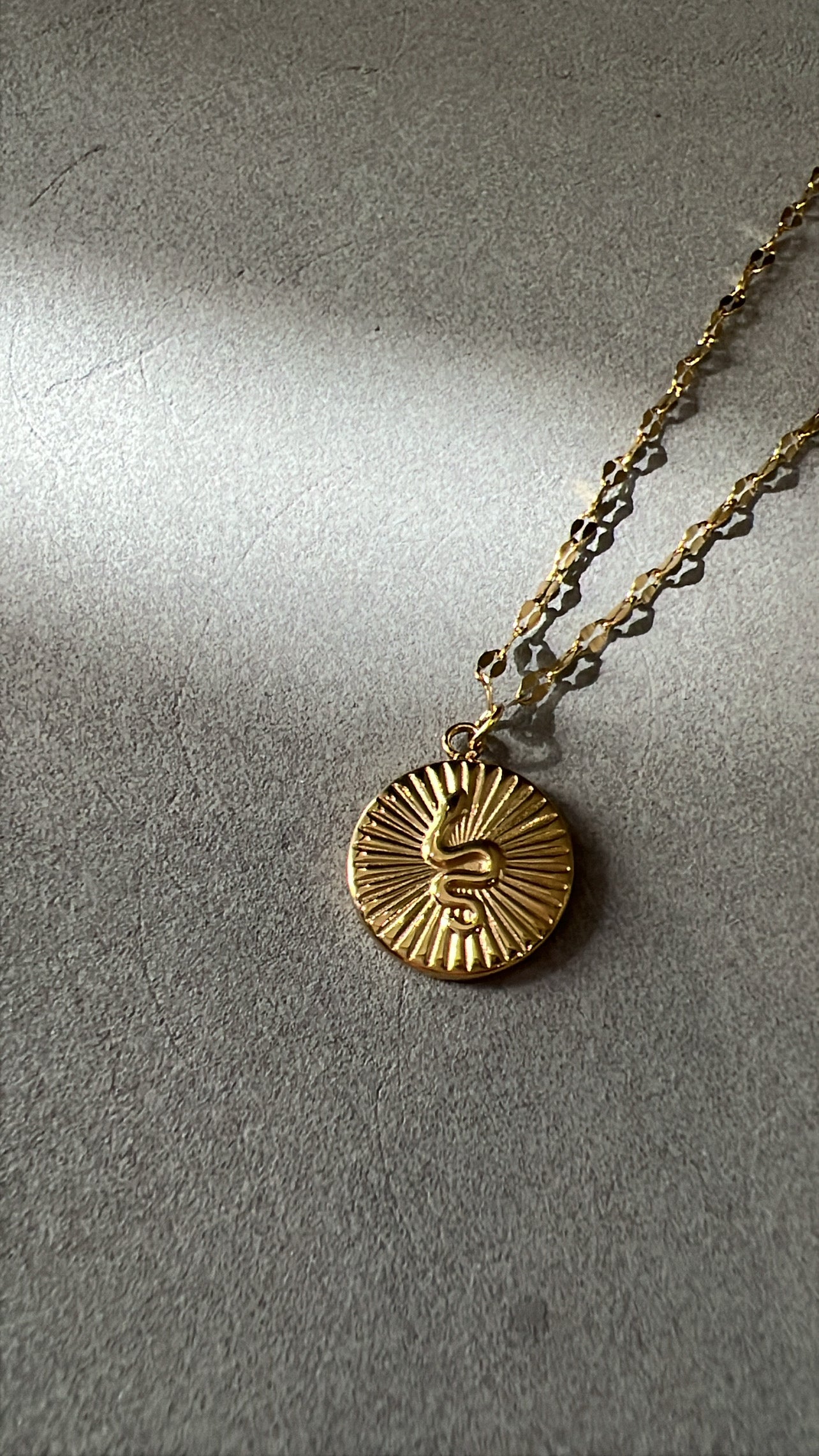 SNAKE MEDALLION NECKLACE