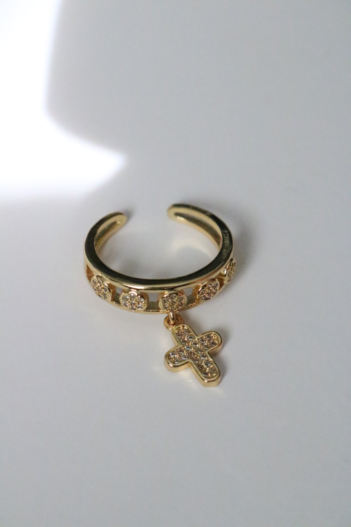 SAINT GOLD RING ( Free size )