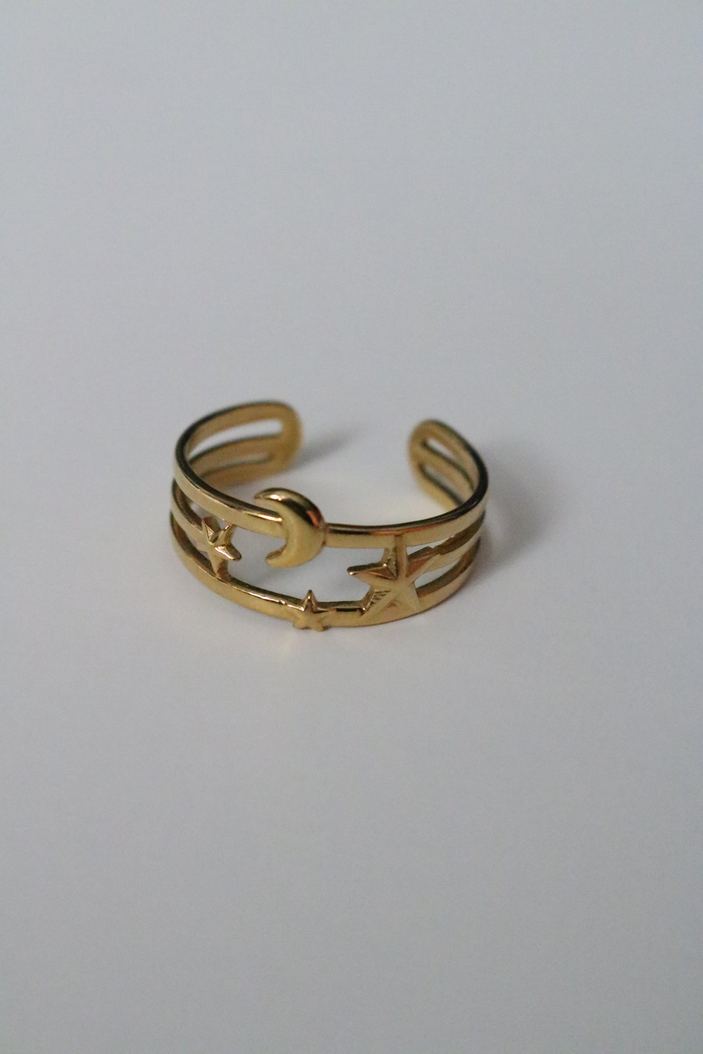 “ MOON & STAR “ RING ( Free size )