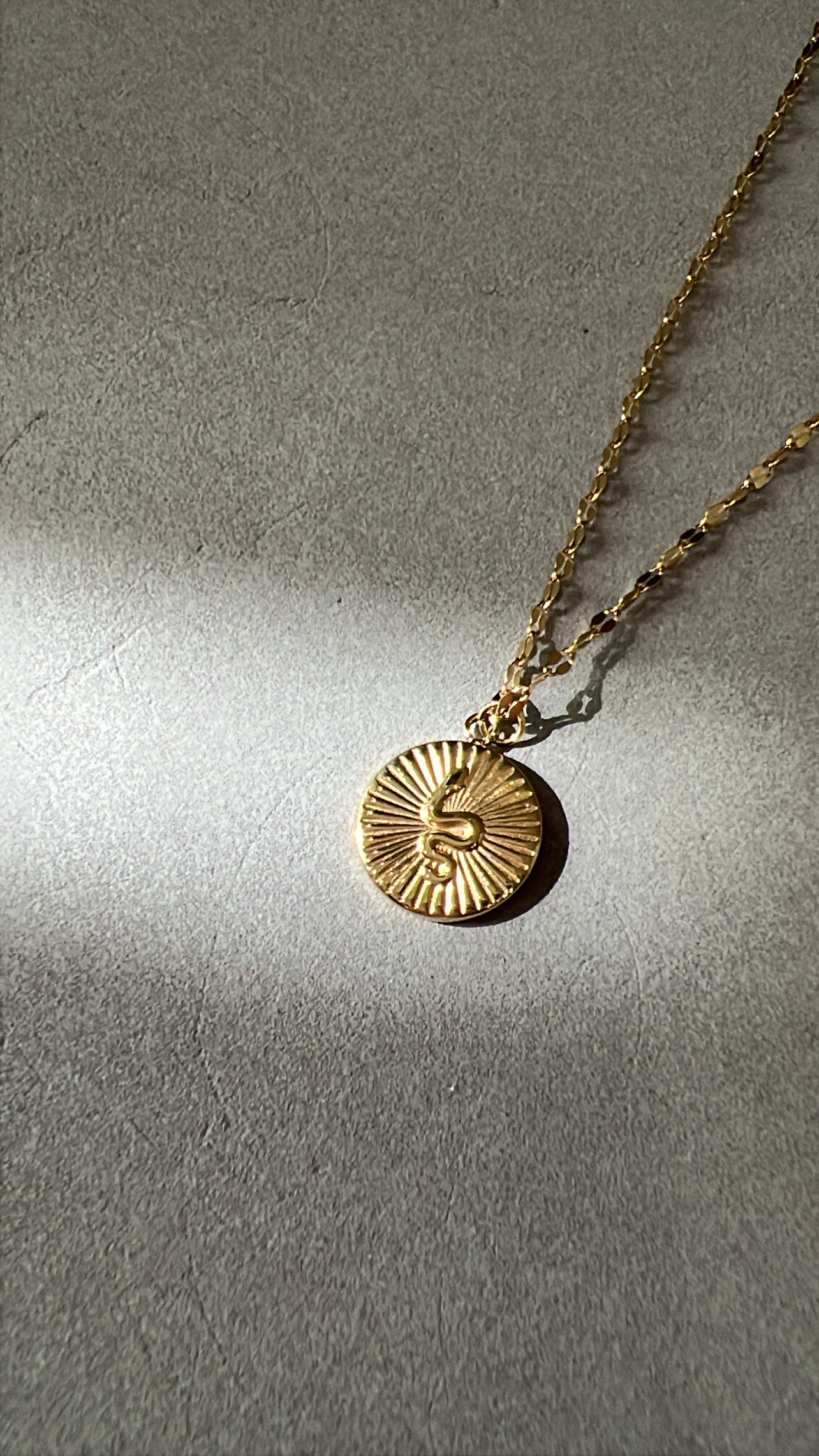 SNAKE MEDALLION NECKLACE