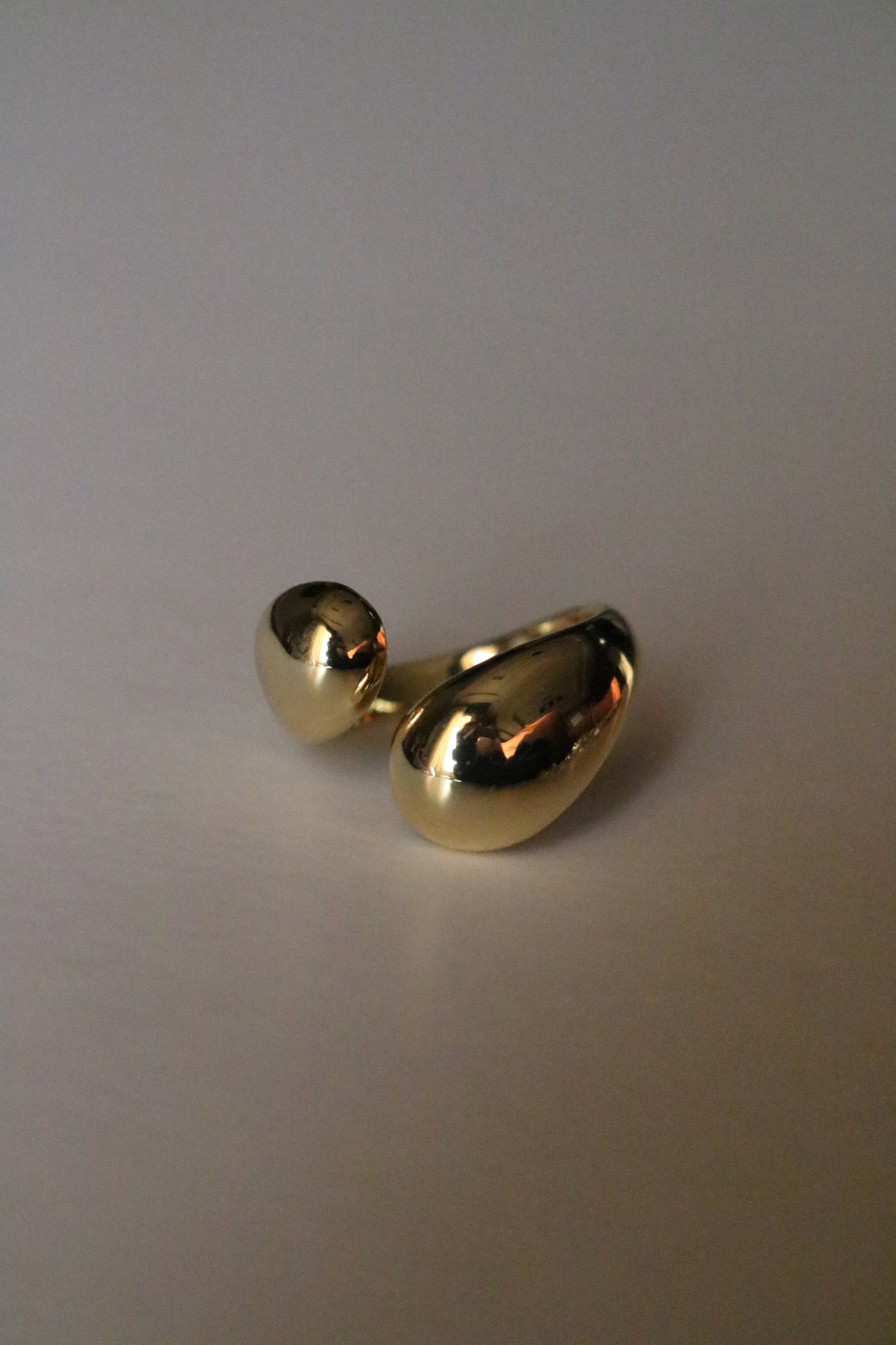 TWO BALLS RING (Free size) “for pinky finger”