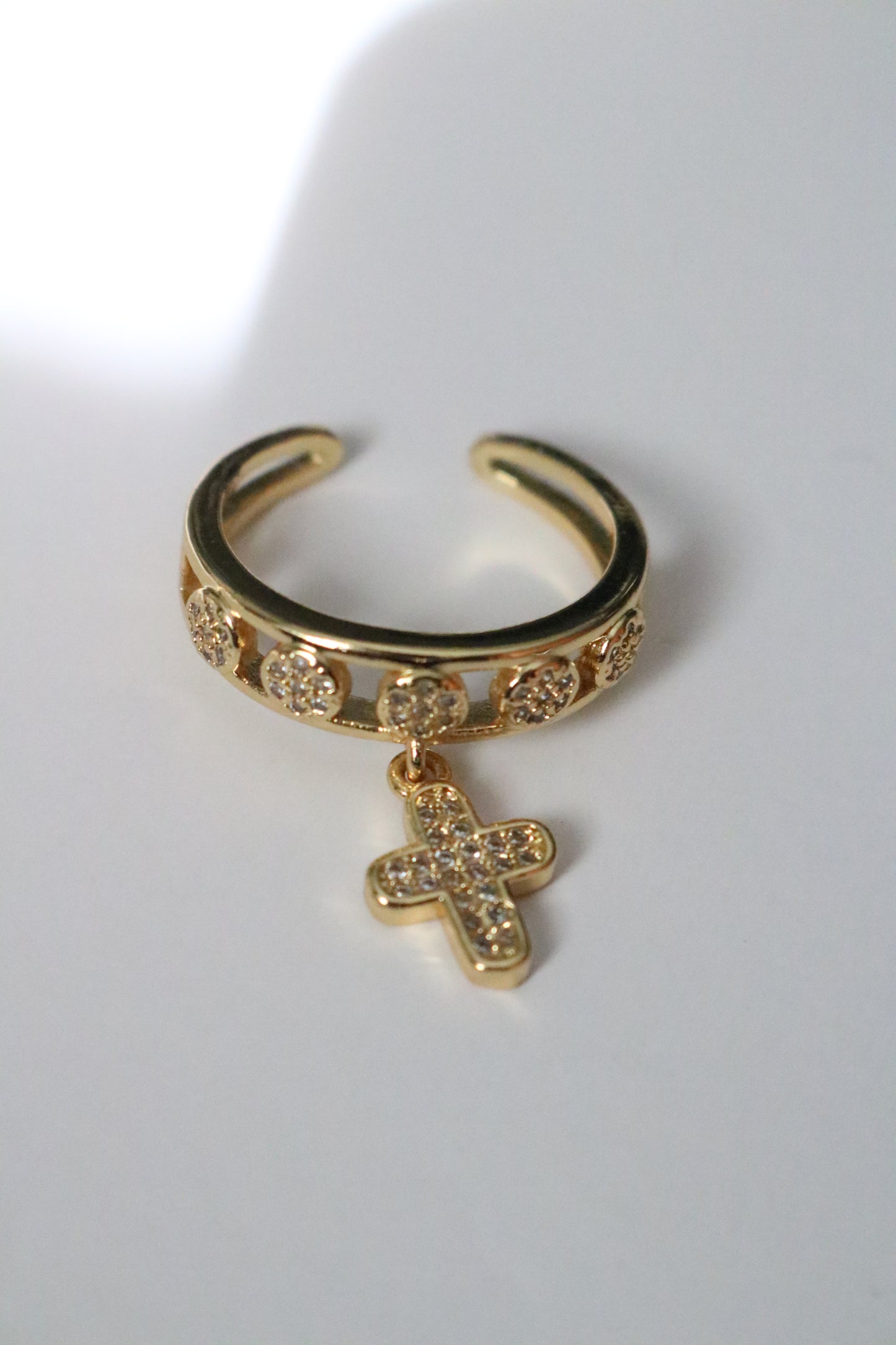 SAINT GOLD RING ( Free size )