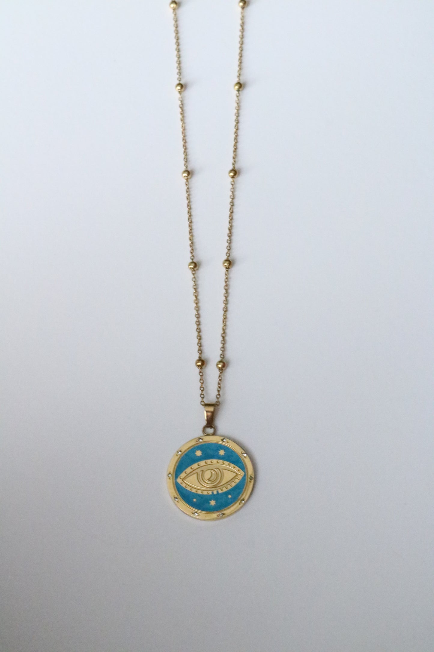 BLUE EVIL EYE NECKLACE