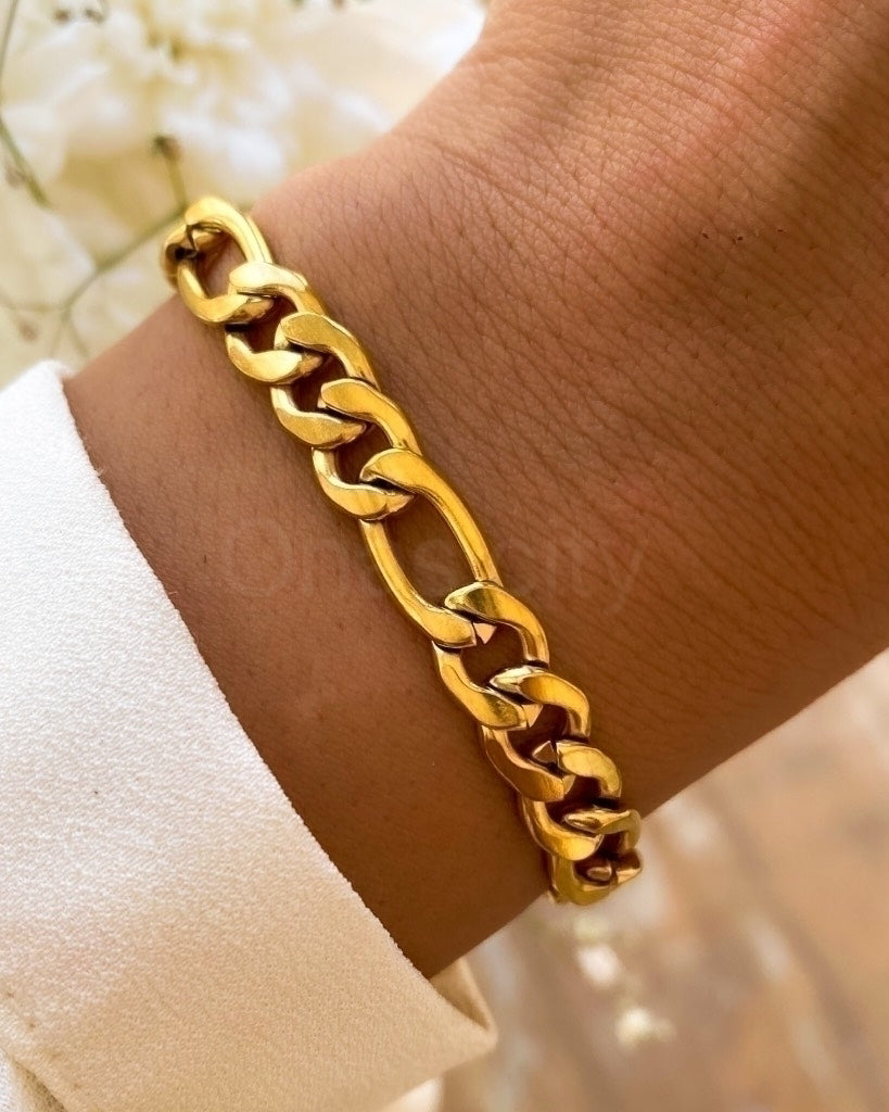 WIDE FIGARO BRACELET