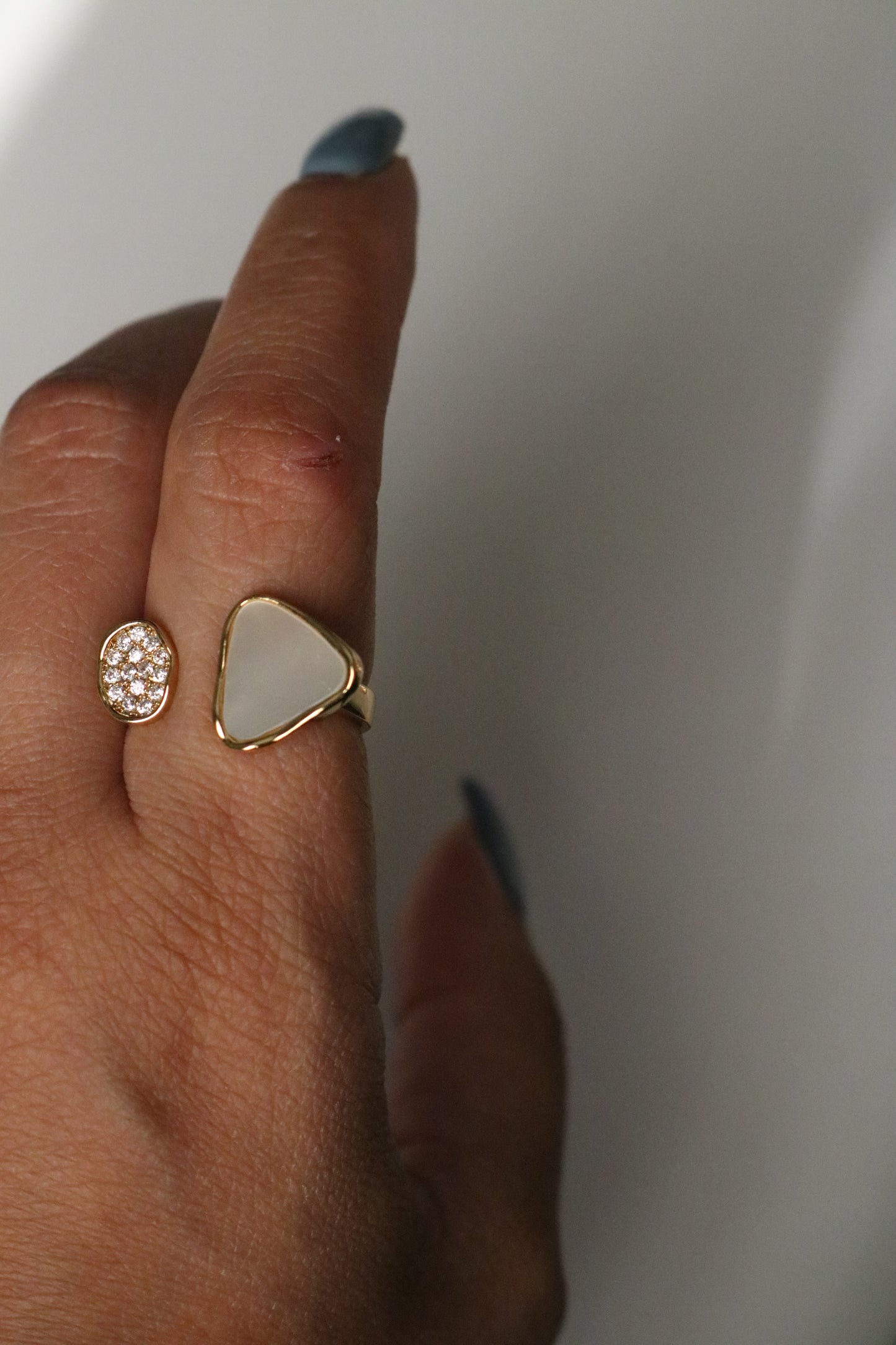 DOUBLE DROP TOI RING (Free size)