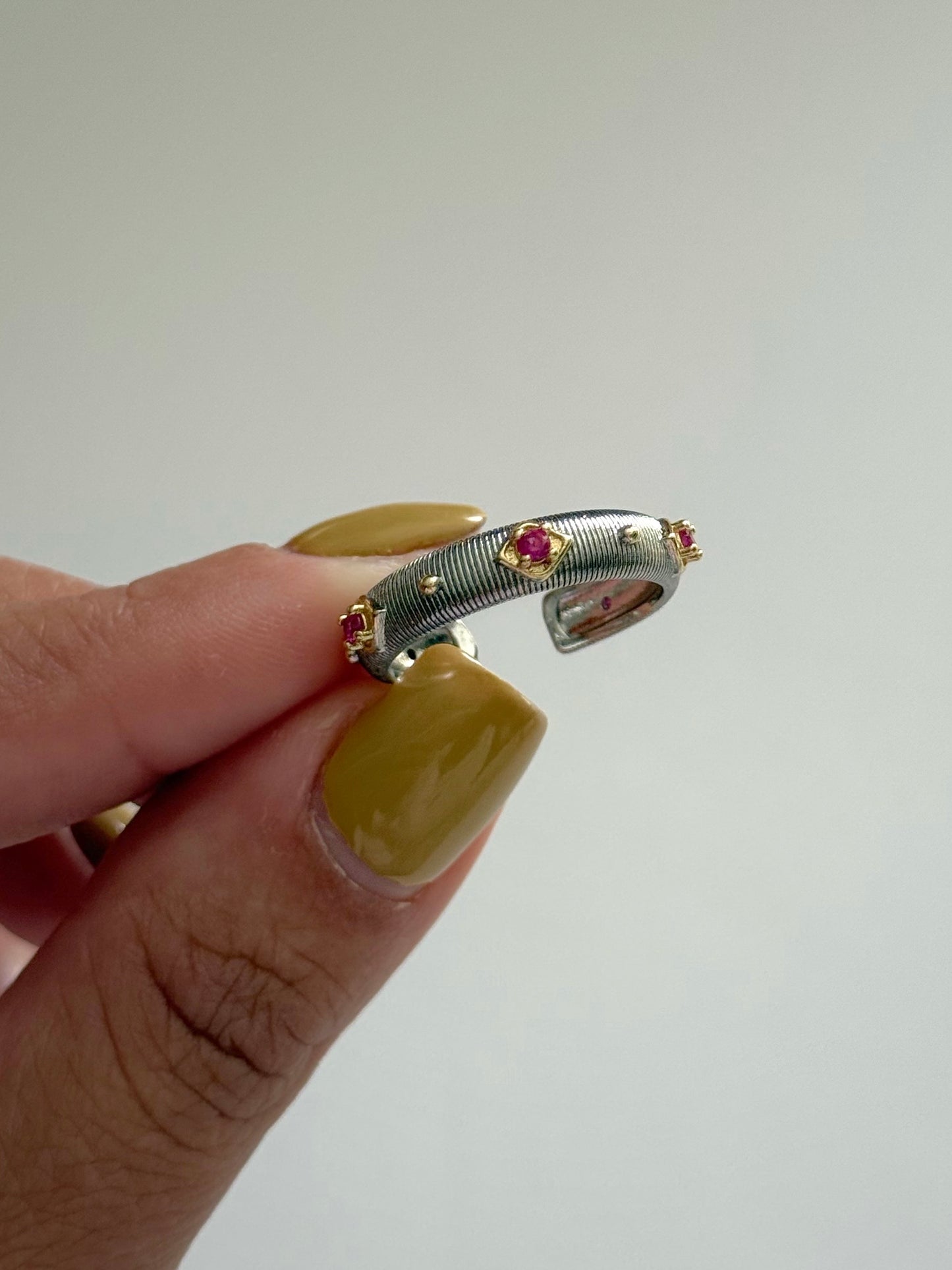 NAVAJO PINK STONE RING
