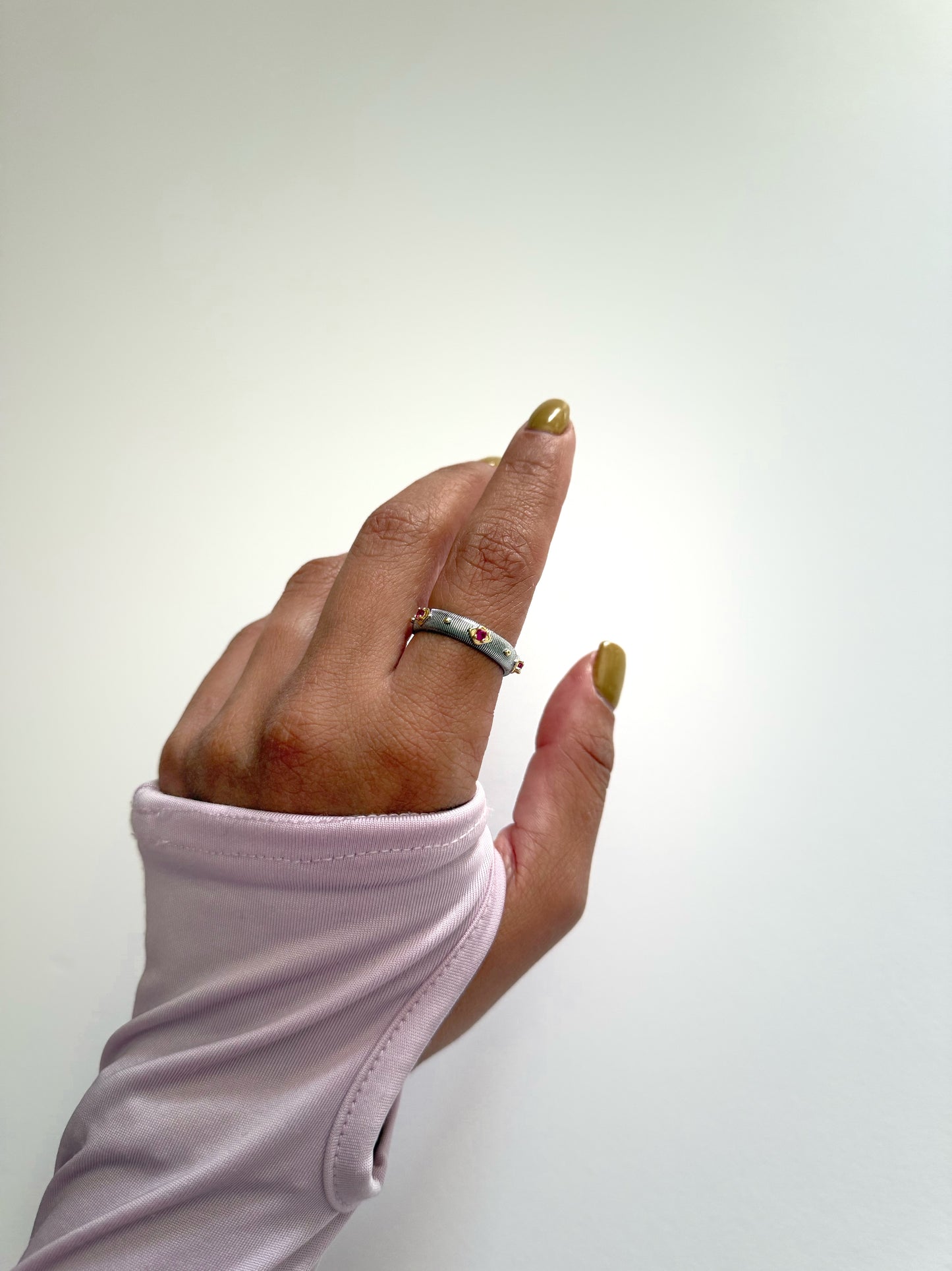 NAVAJO PINK STONE RING