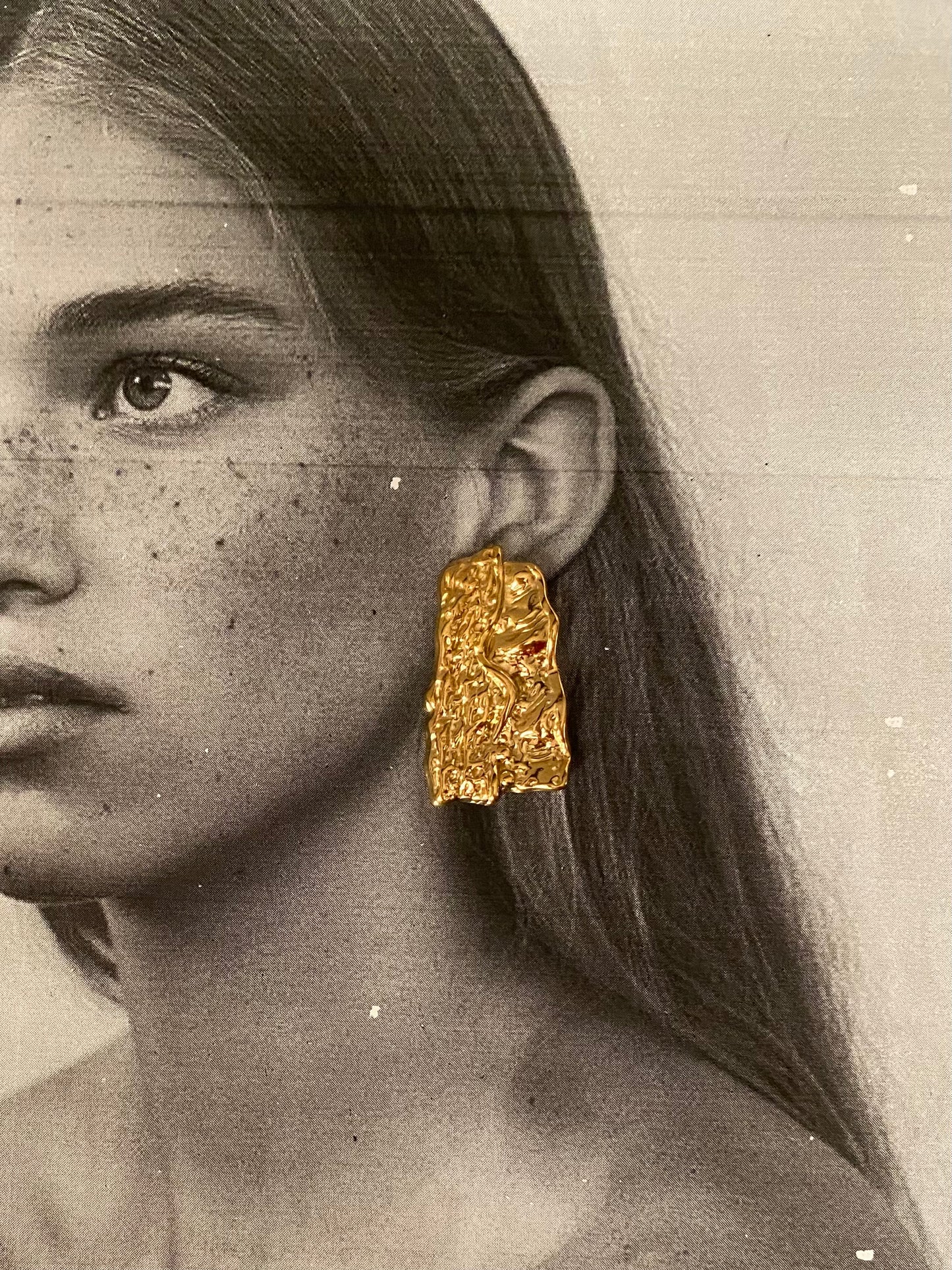 VINTAGE PAPER EARRINGS