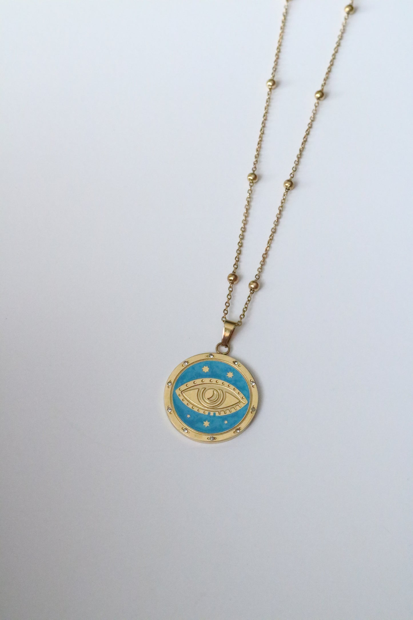 BLUE EVIL EYE NECKLACE