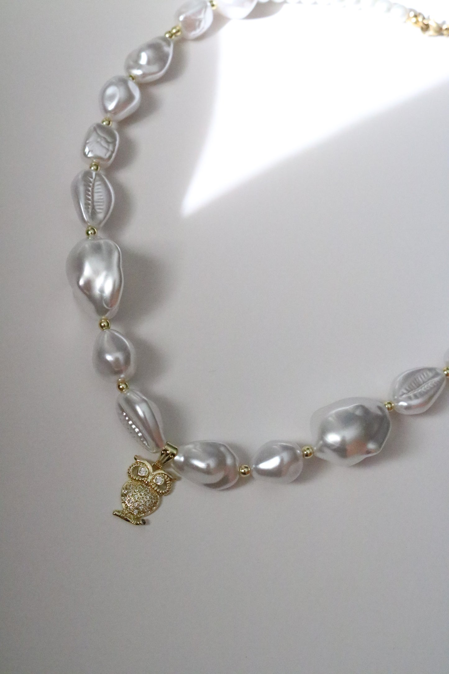 OWL PEARL CHOKER