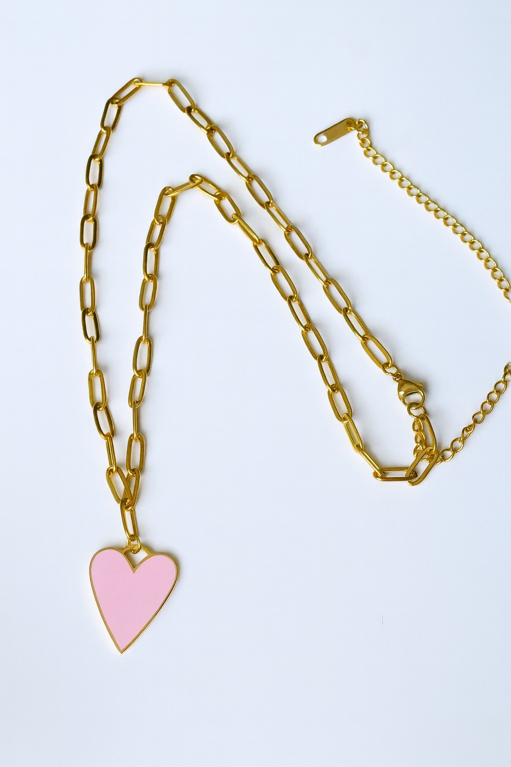 PINK HEART NECKLACE