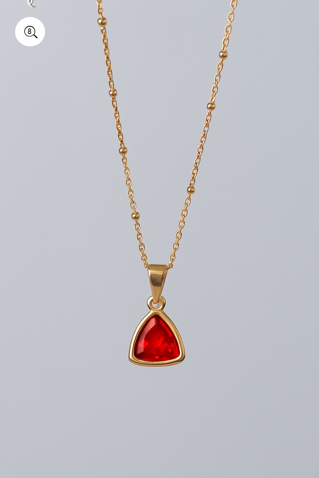 RED STONE NECKLACE