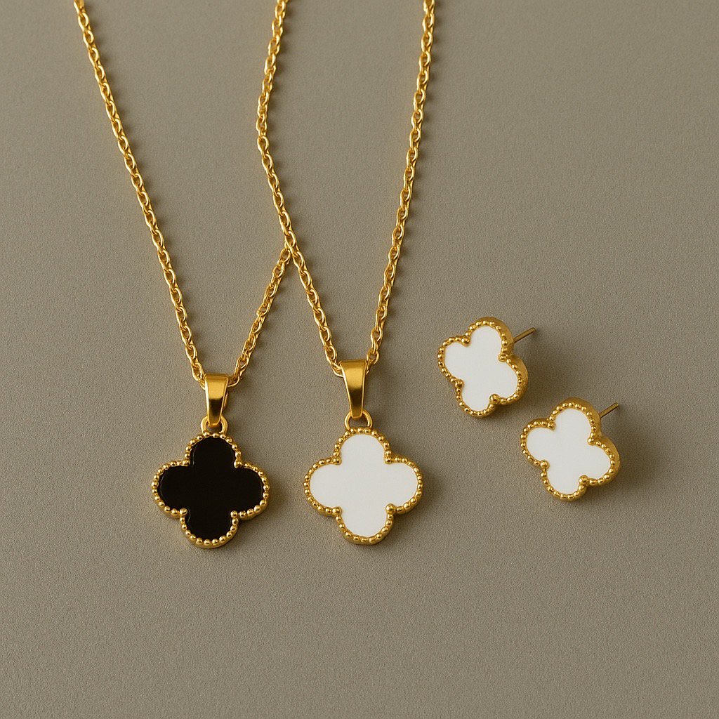LUCKY SET (EARRINGS + NECKLACE )