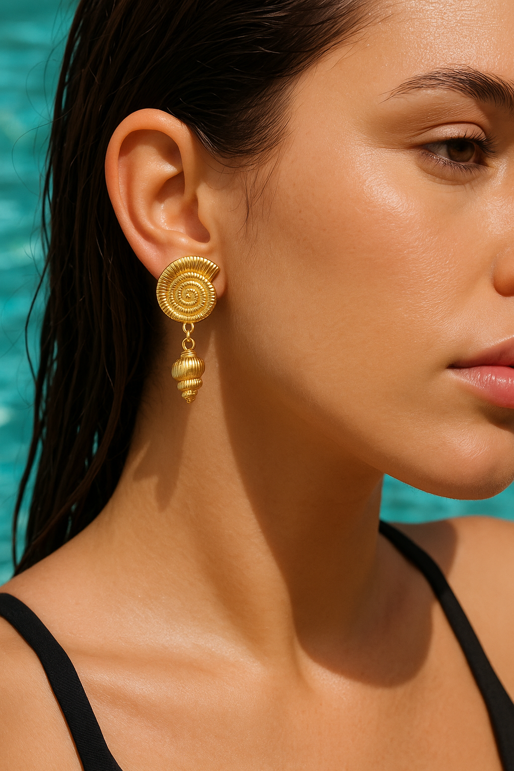 SHELL DANGLE EARRINGS