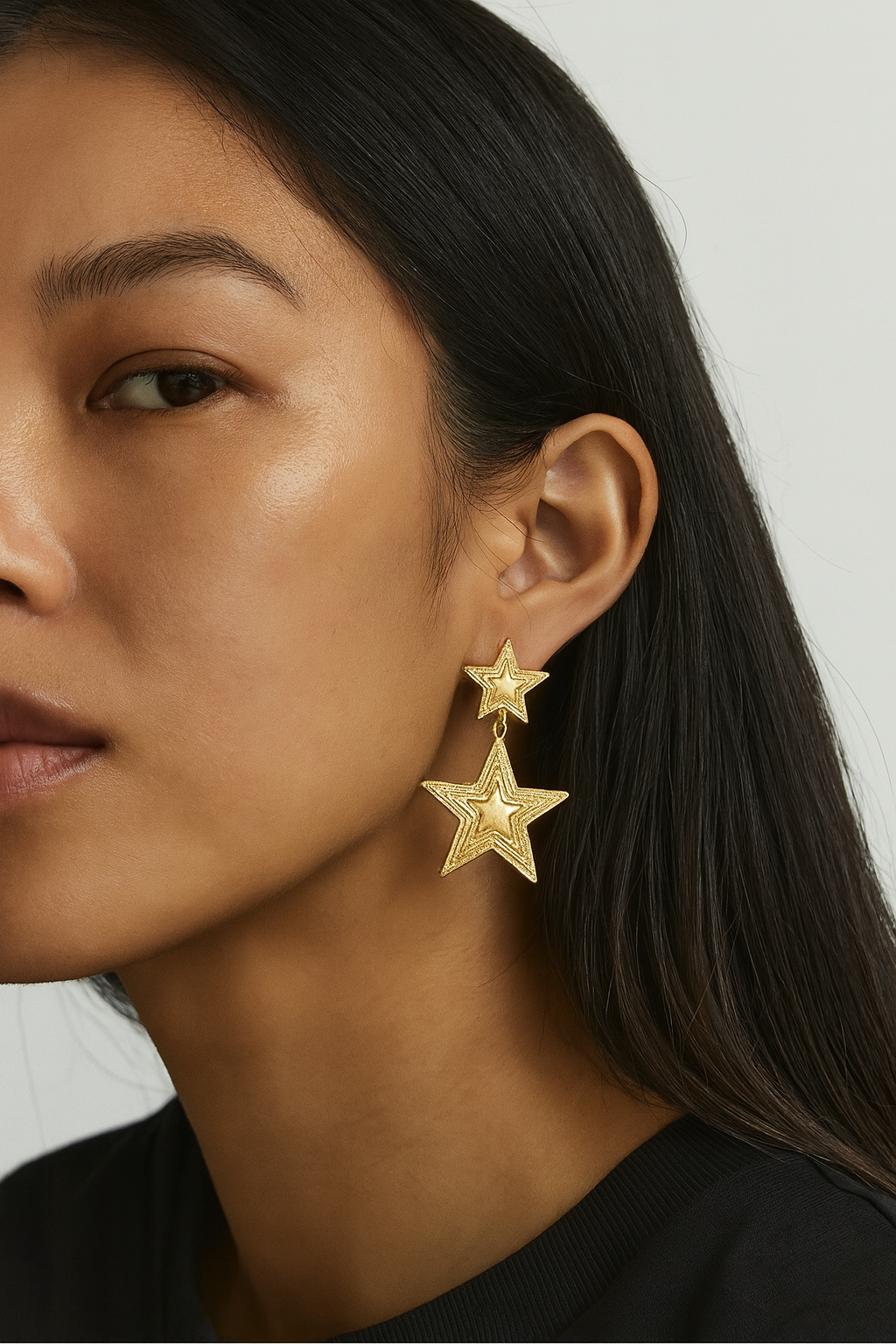 TWIN STAR EARRING