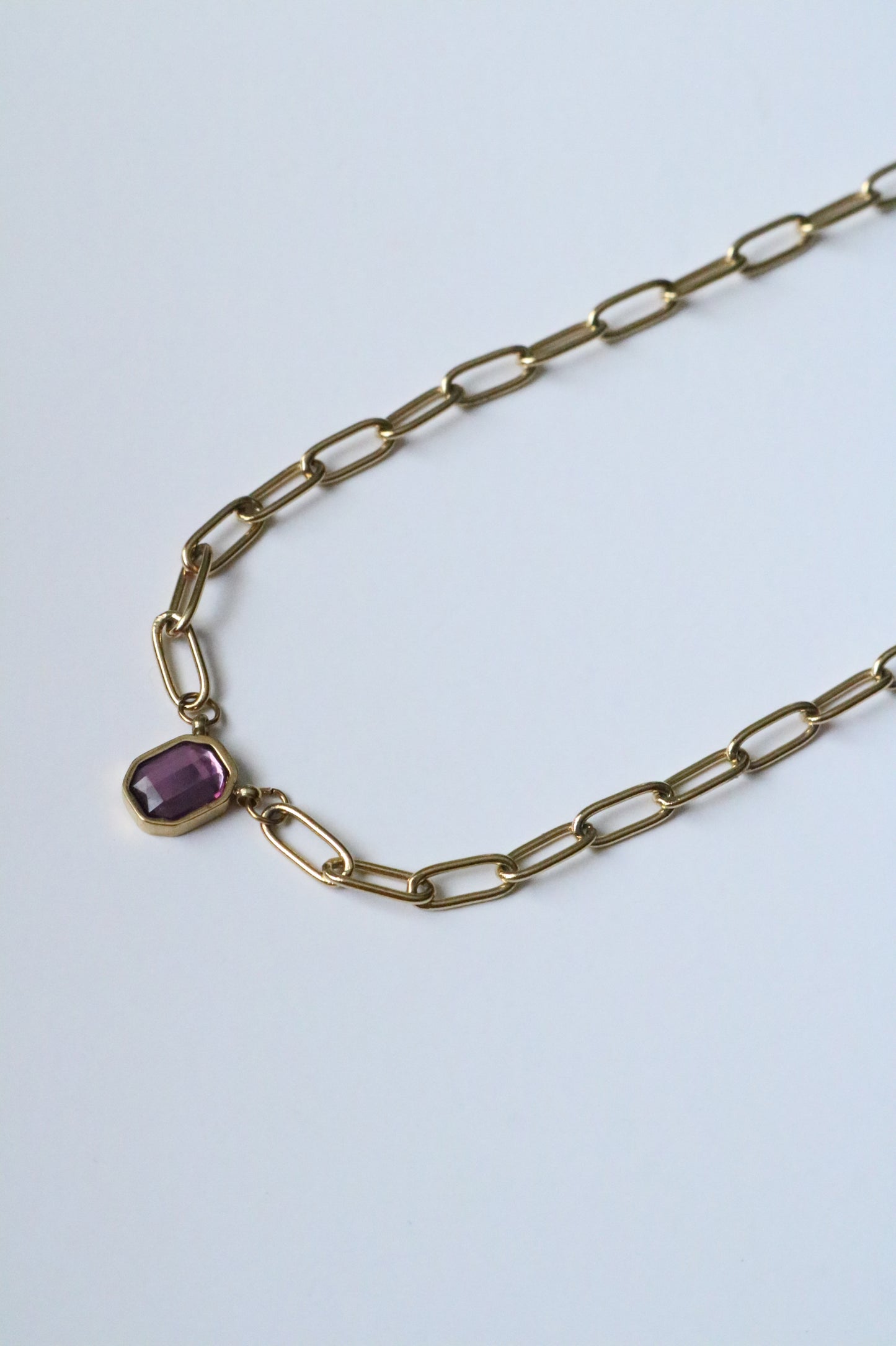 PURPLE STONE CHAIN