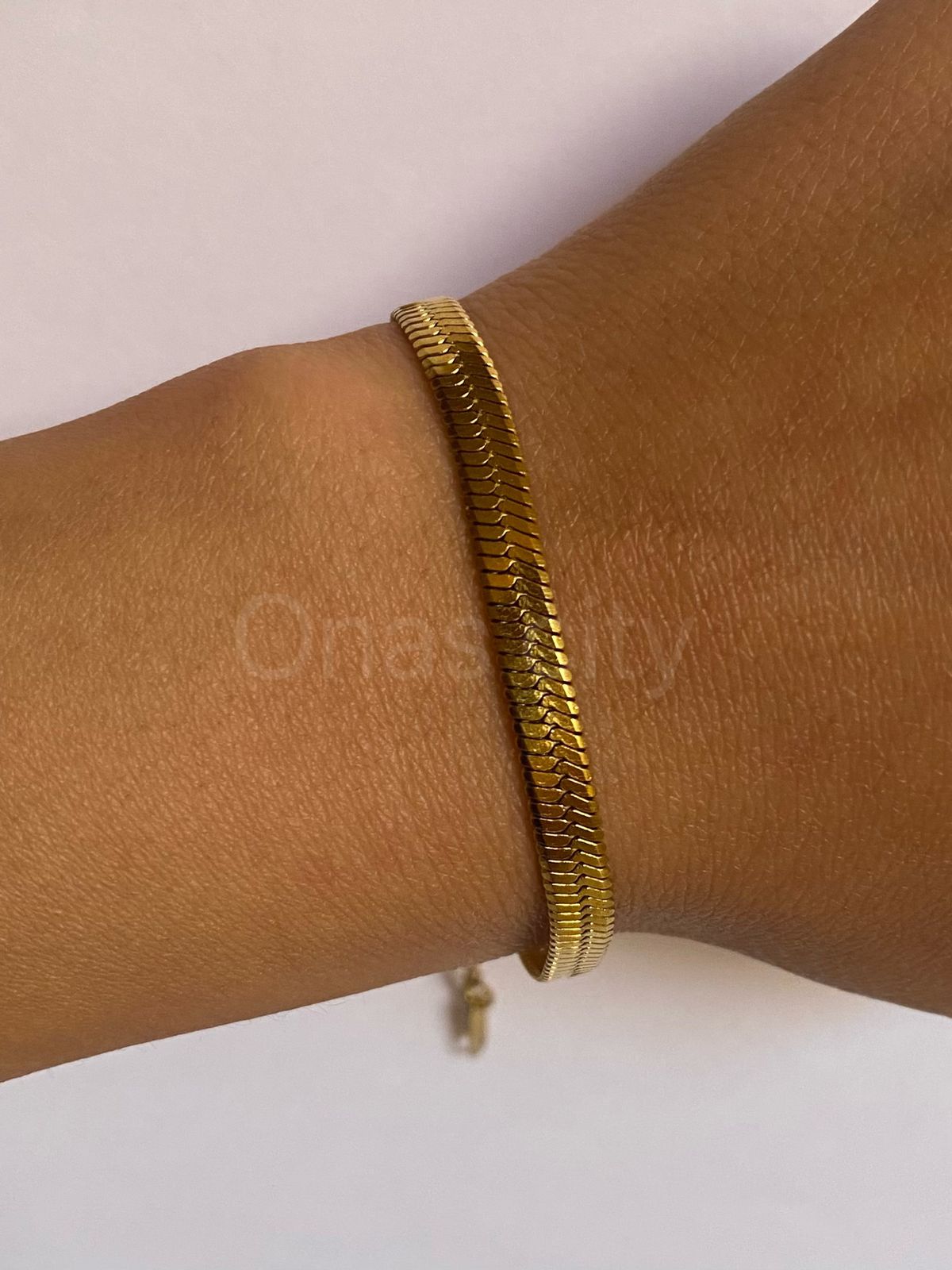 WIDE SNAKE CHAIN BRACELET