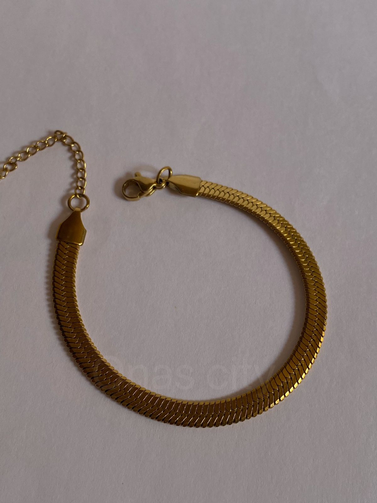 WIDE SNAKE CHAIN BRACELET