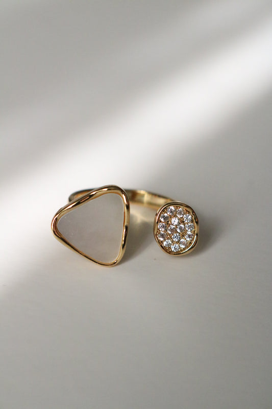 DOUBLE DROP TOI RING (Free size)