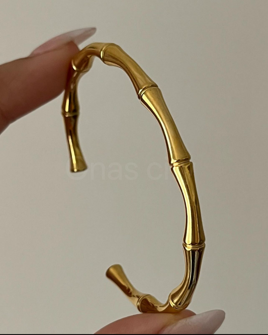 BAMBOO OPEN CUFF BRACELET