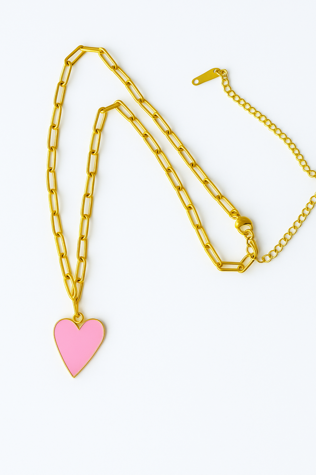 PINK HEART NECKLACE