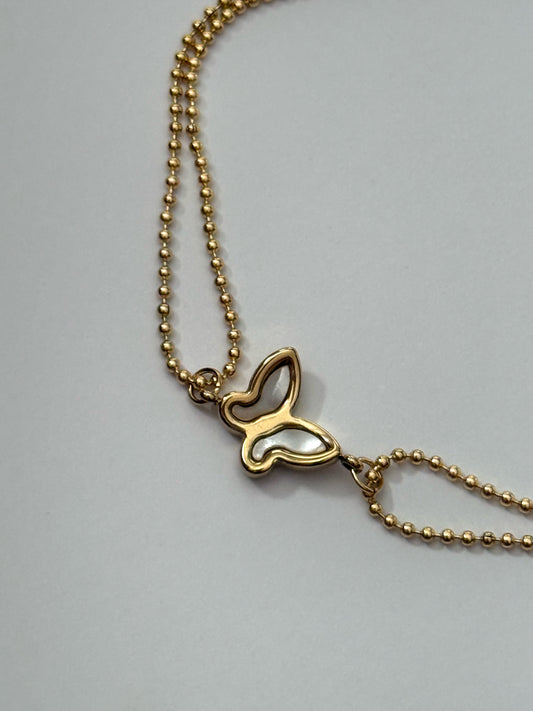 BUTTERFLY DOUBLE LAYER ANKlET
