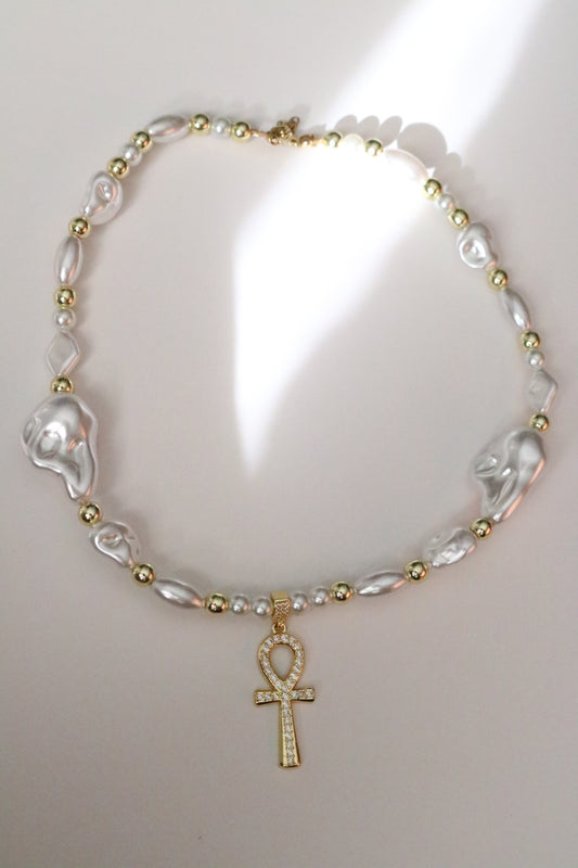 ANKH PEARL CHAIN