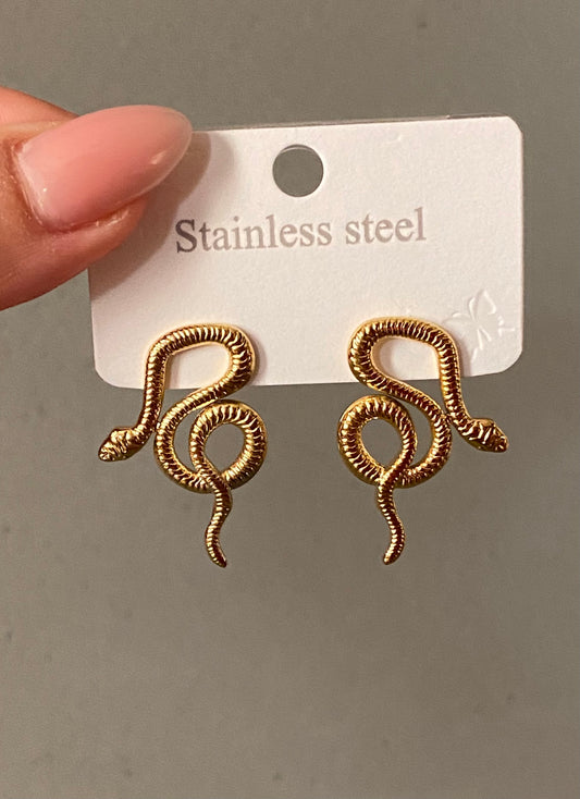 SNAKE STUD EARRINGS