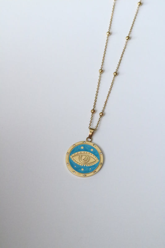 BLUE EVIL EYE NECKLACE