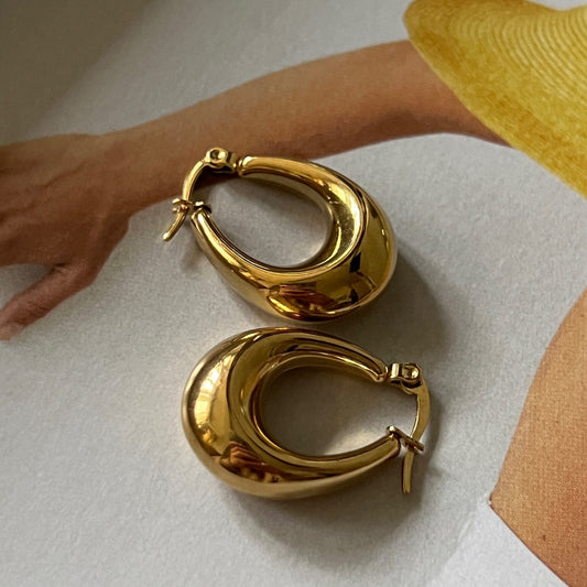 GEOMETRIC HOOPS EARRINGS