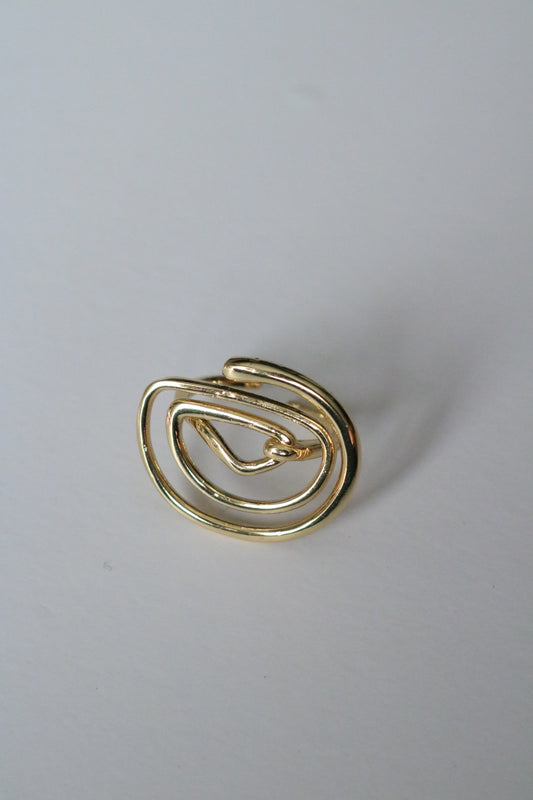 RAW BRASS RING (Free size)