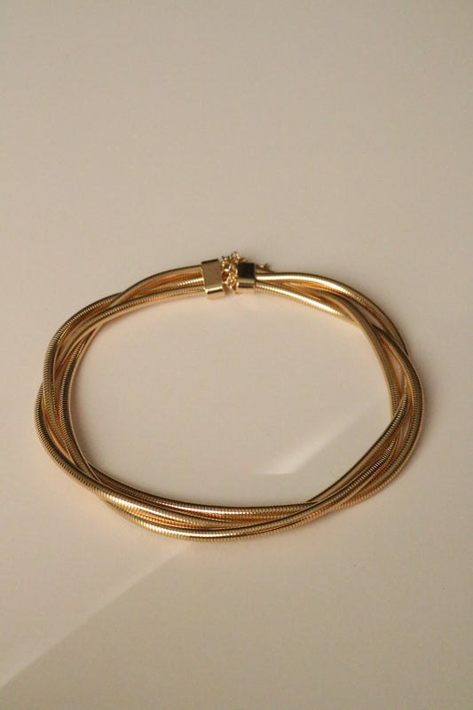 DOUBLE SNAKE CHOKER