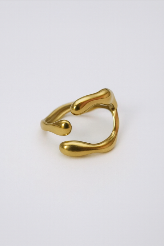 BAMBOO FORK RING ( free size )