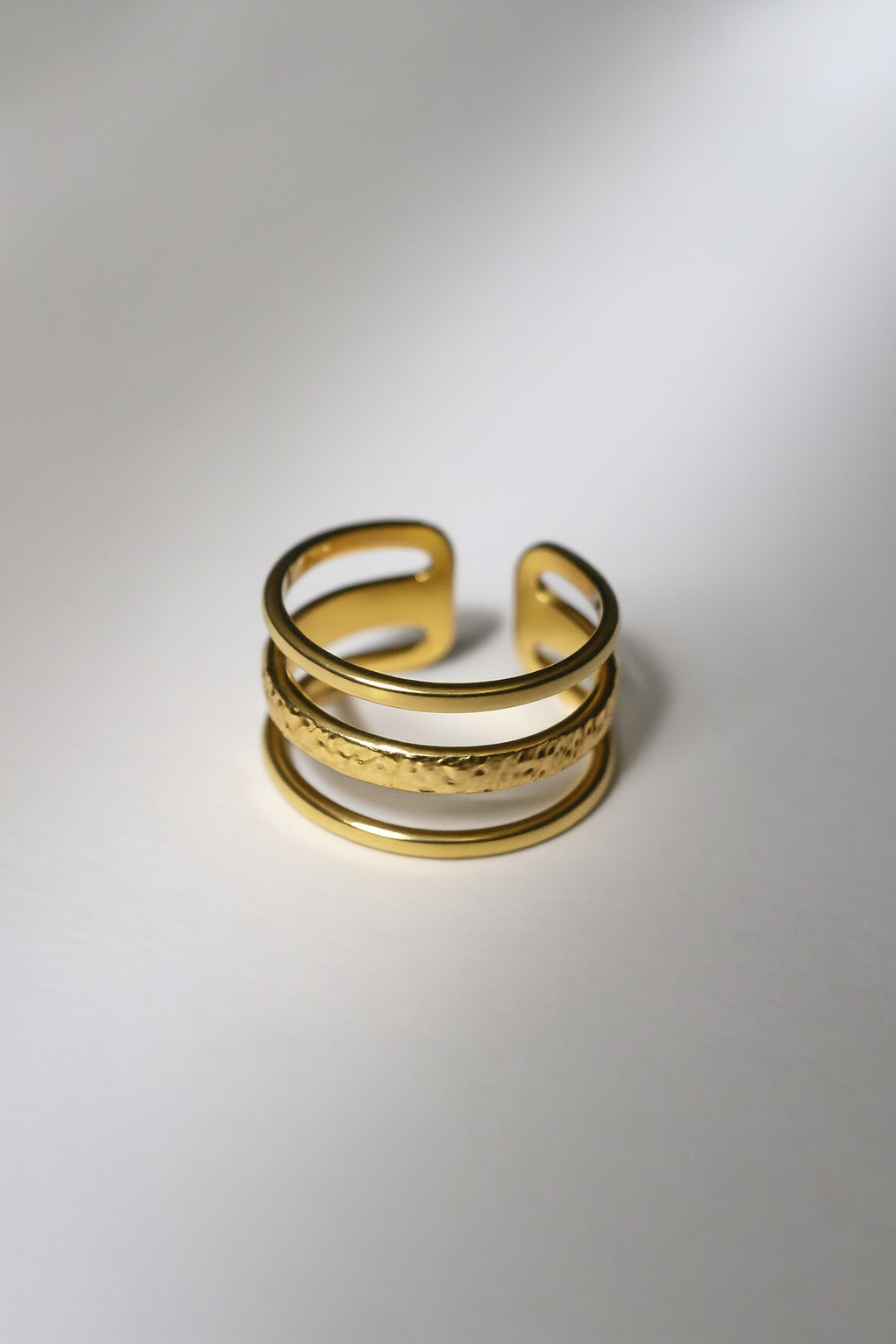 BOHEMIAN THREE LAYERS RING.   ( free size )