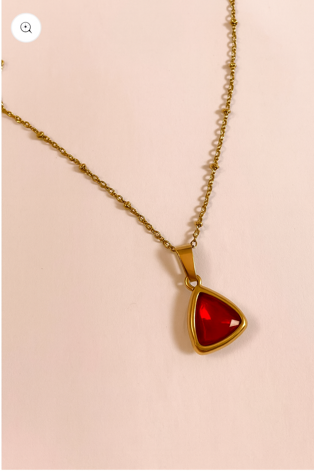 RED STONE NECKLACE