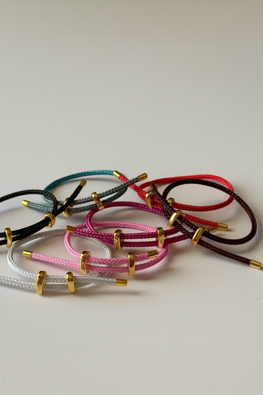 DUO CHARM BRACELET ( adjustable size )