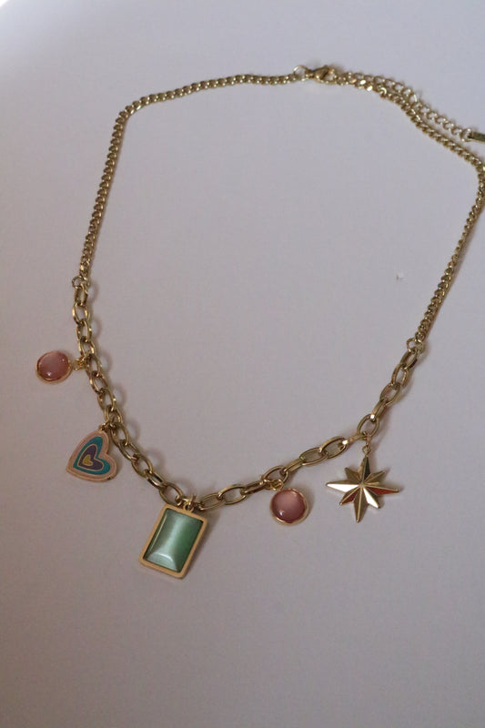 RUBY & GOLD NECKLACE