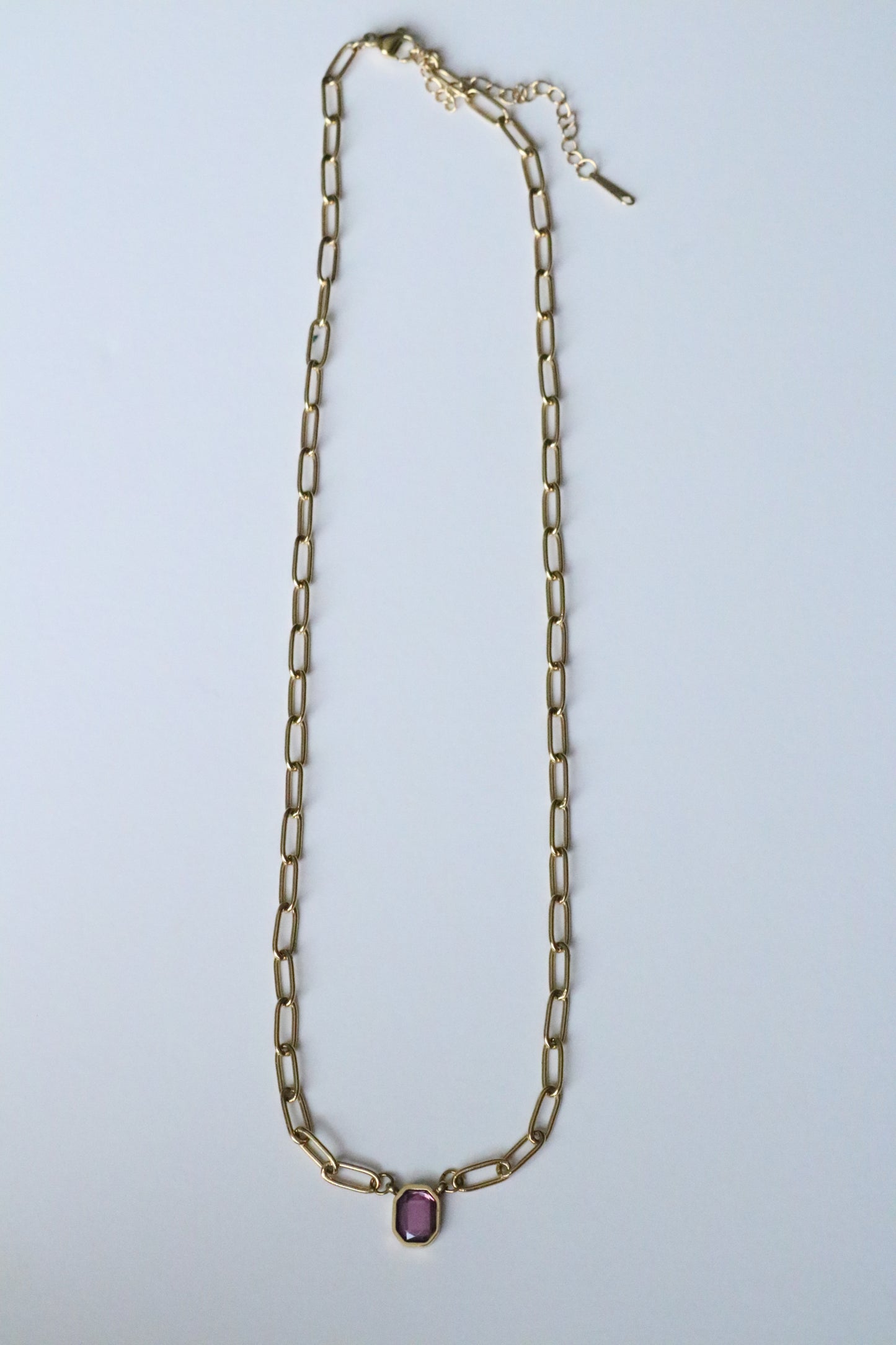 PURPLE STONE CHAIN